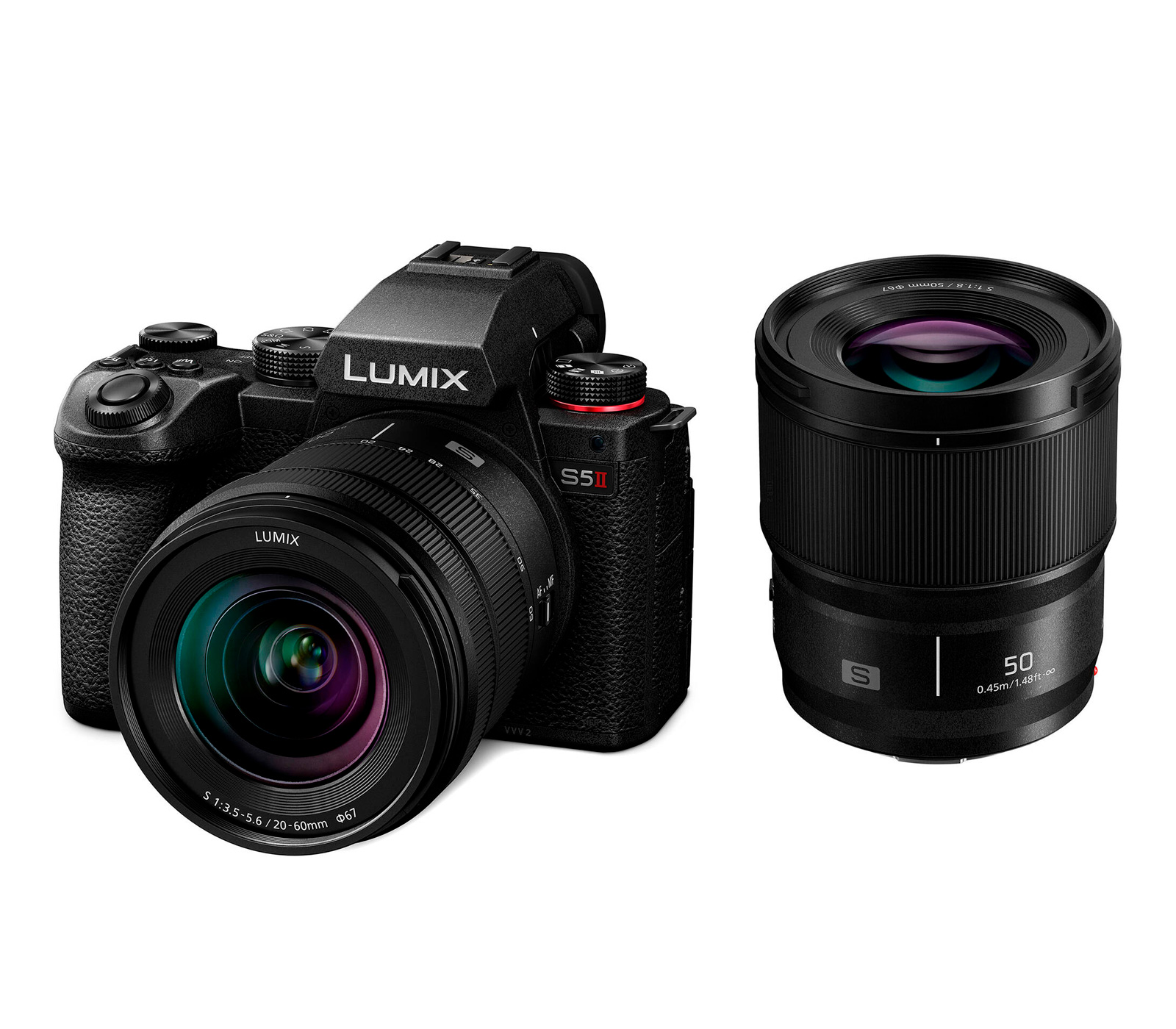 Беззеркальный фотоаппарат Panasonic Lumix S5 II Kit 20-60mm + 50mm f/1.8, английское меню