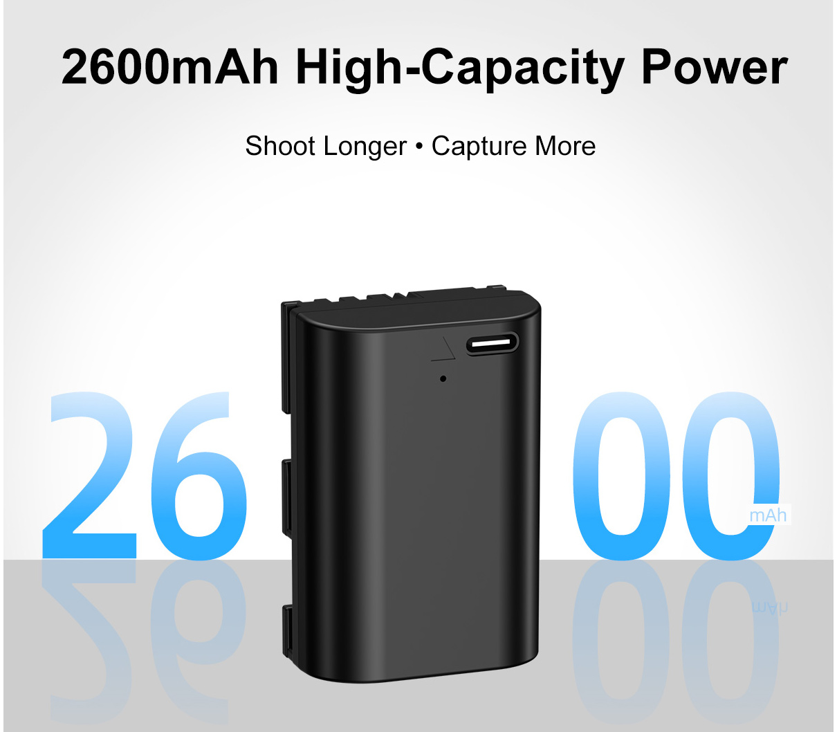 Аккумулятор Kingma LP-E6NH с портом зарядки USB-C, 2600 мАч