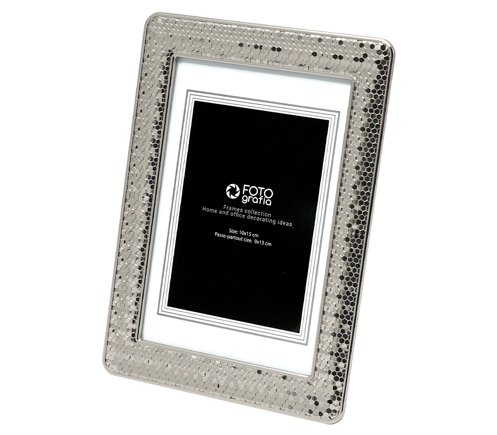 Фоторамка Fotografia 10x15 см, серебристая, FFM-5581