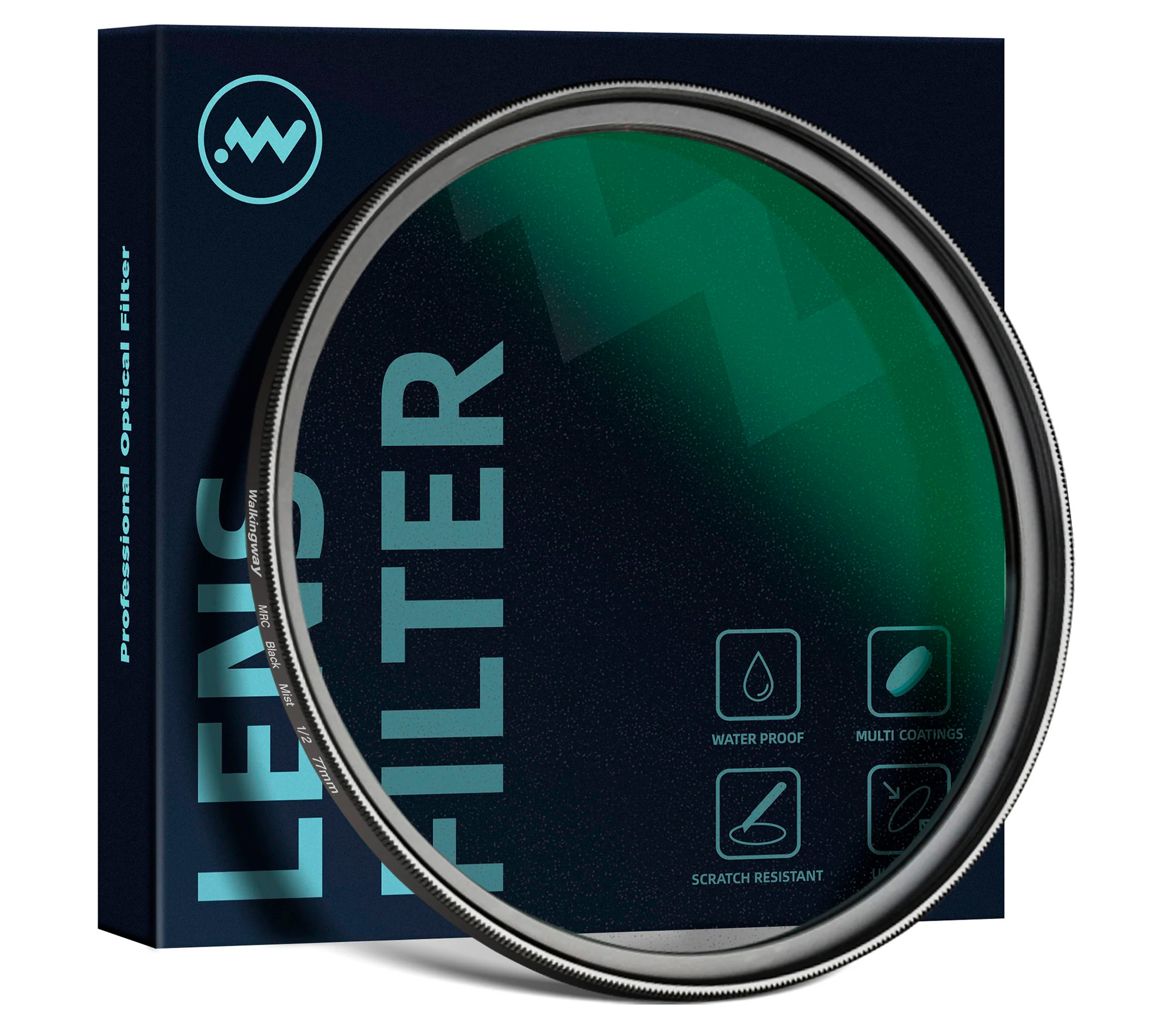 Светофильтр Walking Way Black Pro-Mist 1/2 77mm