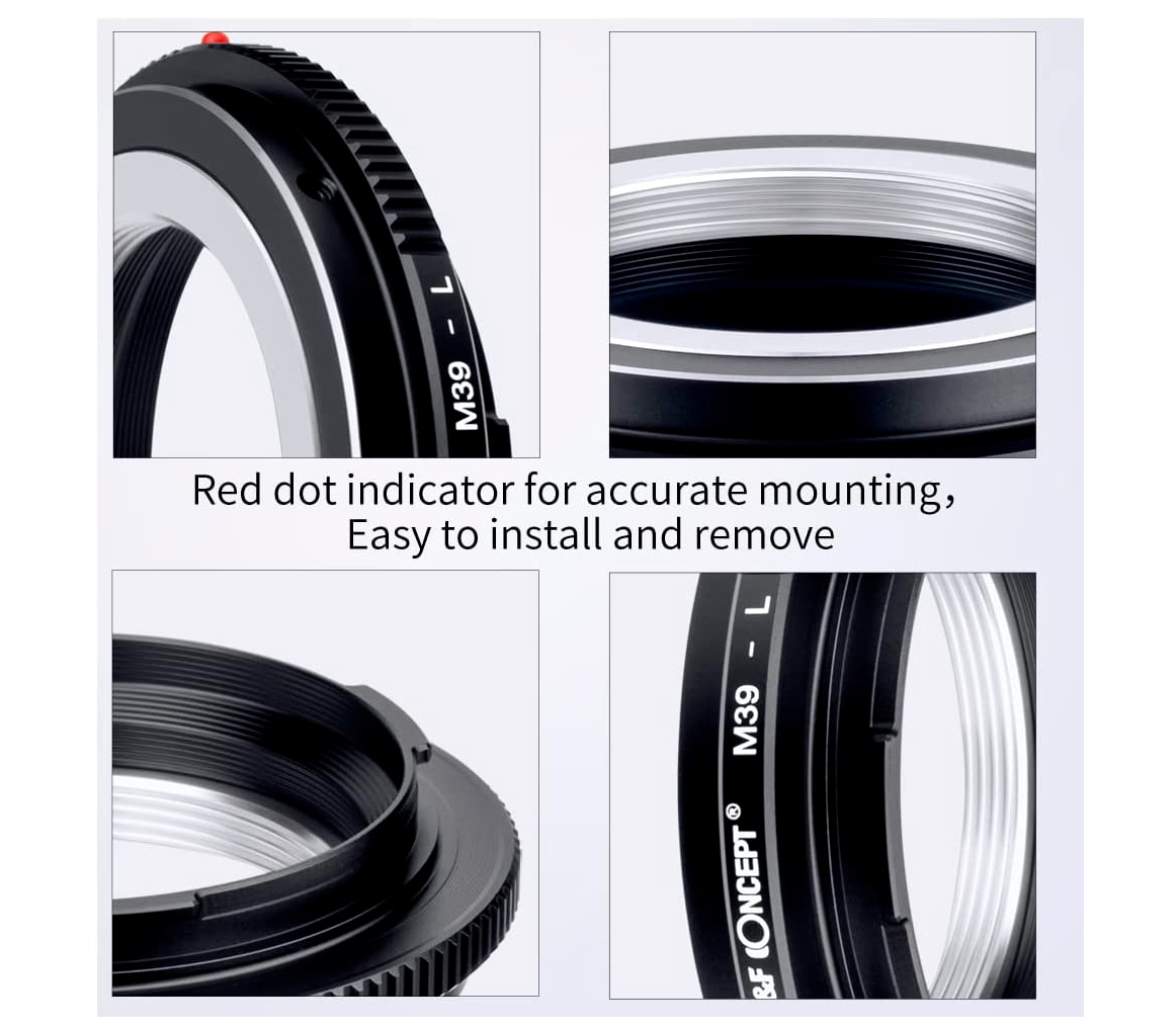 Адаптер K&F Concept M39-L, для объективов M39 на камеры L-Mount