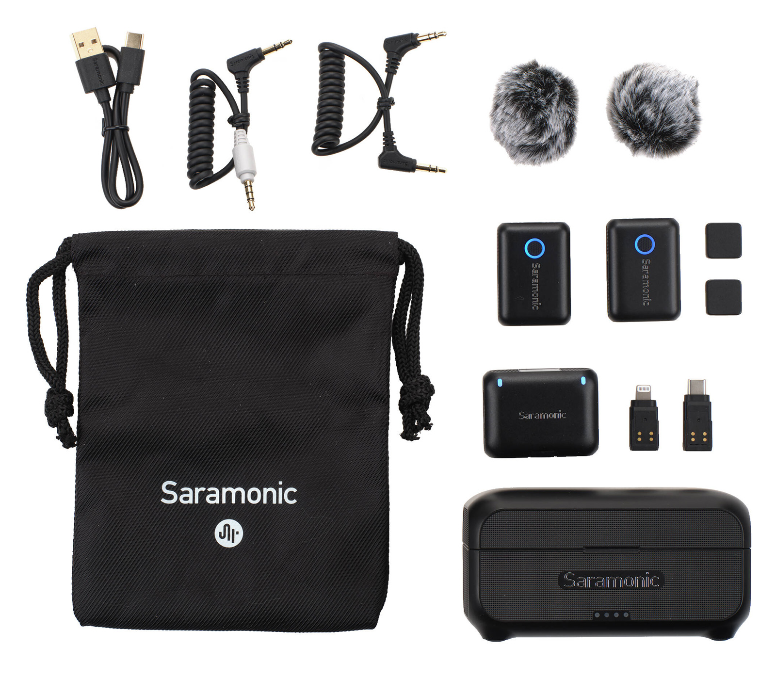 Беспроводная система Saramonic Blink500 B2+, TX+TX+RX, USB-C, Lightning, 3.5 мм