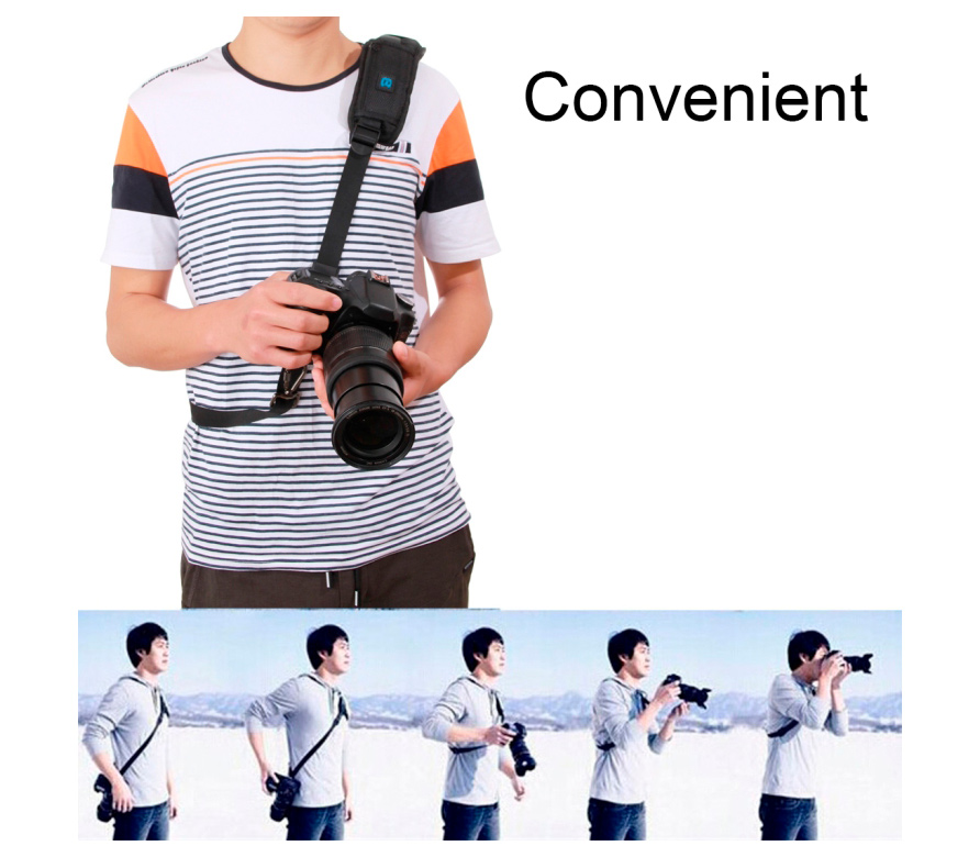 Наплечный ремень Puluz PU6001 Nylon Camera Strap, черный (уцененный)