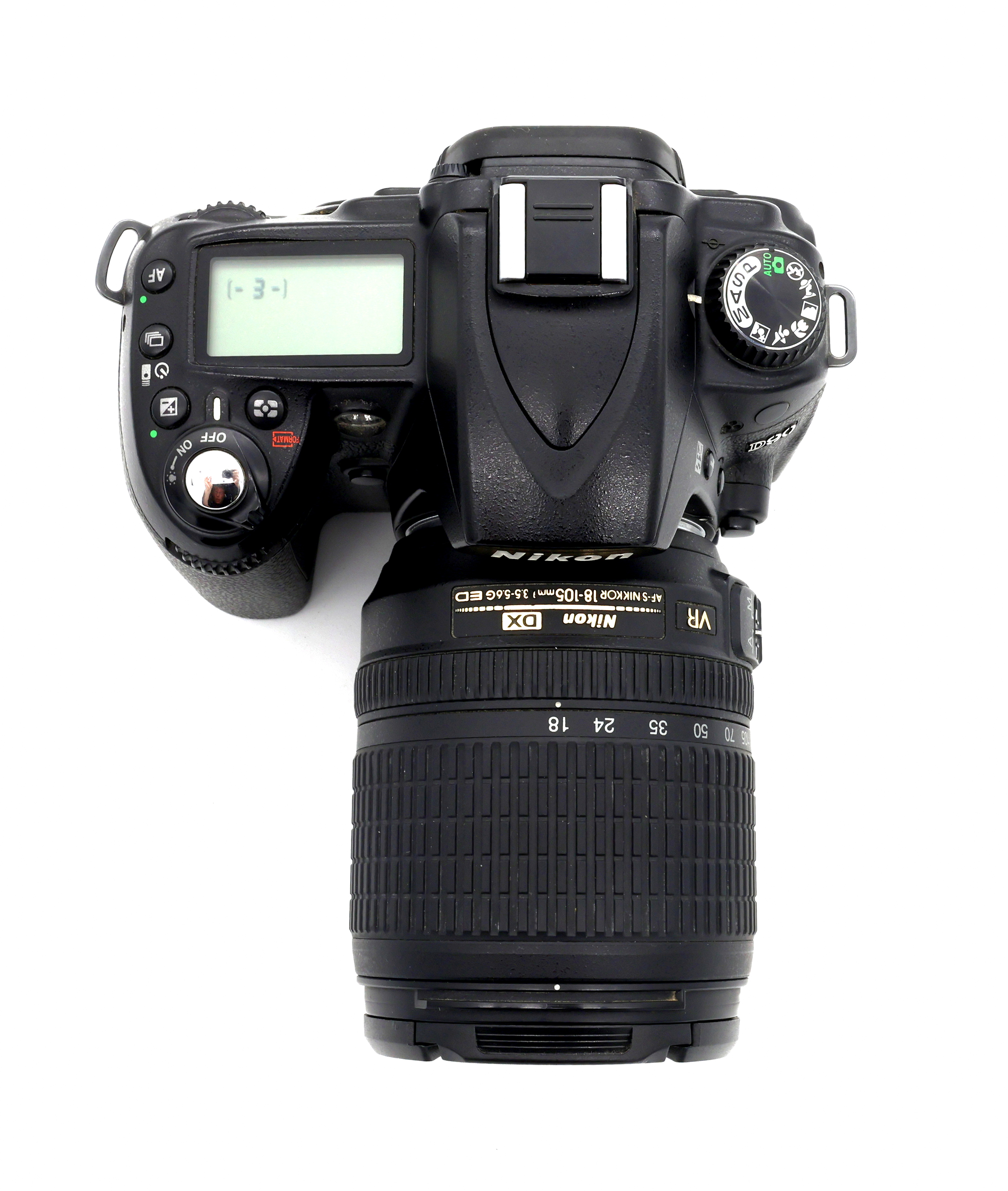 Зеркальный фотоаппарат Nikon D90 Kit AF-S 18-105mm f/3.5-5.6G ED VR DX (состояние 4) (б/у)