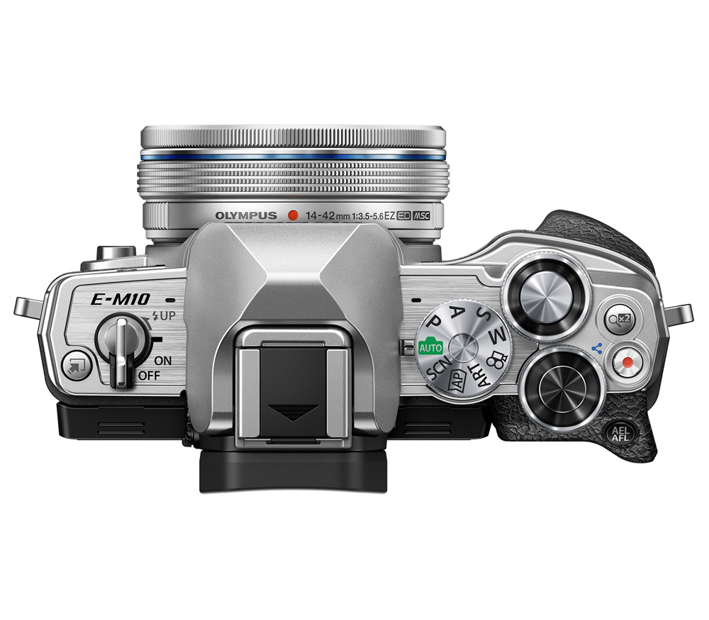 Беззеркальный фотоаппарат Olympus OM-D E-M10 Mark IV kit 14-42 EZ, серебристый