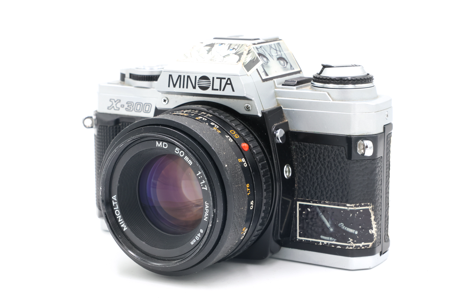 Зеркальный фотоаппарат Minolta X-300 + MD 50mm f/1.7 (состояние 5-) (б/у)