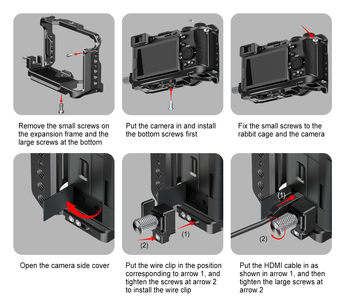 Клетка Puluz PU3217B для Sony A7C II / A7CR, черная