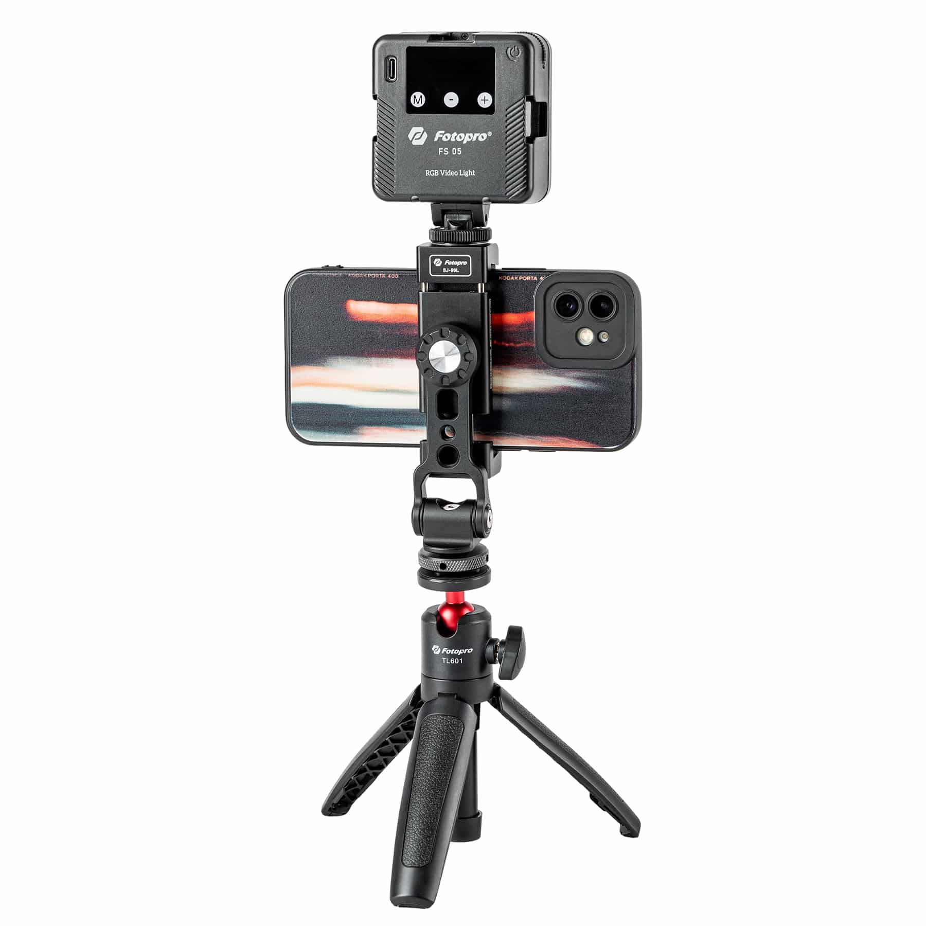 Держатель для телефона Fotopro SJ-99L, в башмак, металлический