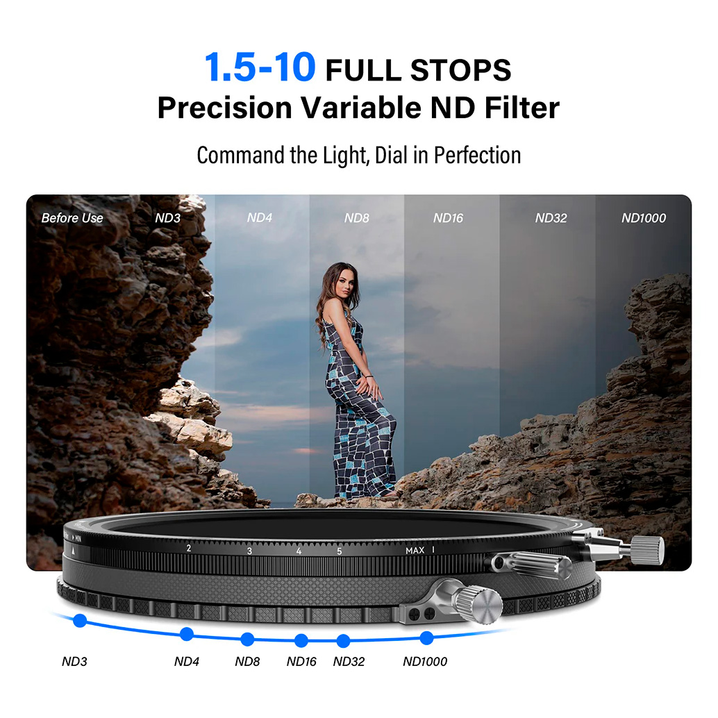 Набор H&Y RevoRing Mark II Video Kit, фильтр ND3-1000+CPL + аксессуары, 67-82 мм