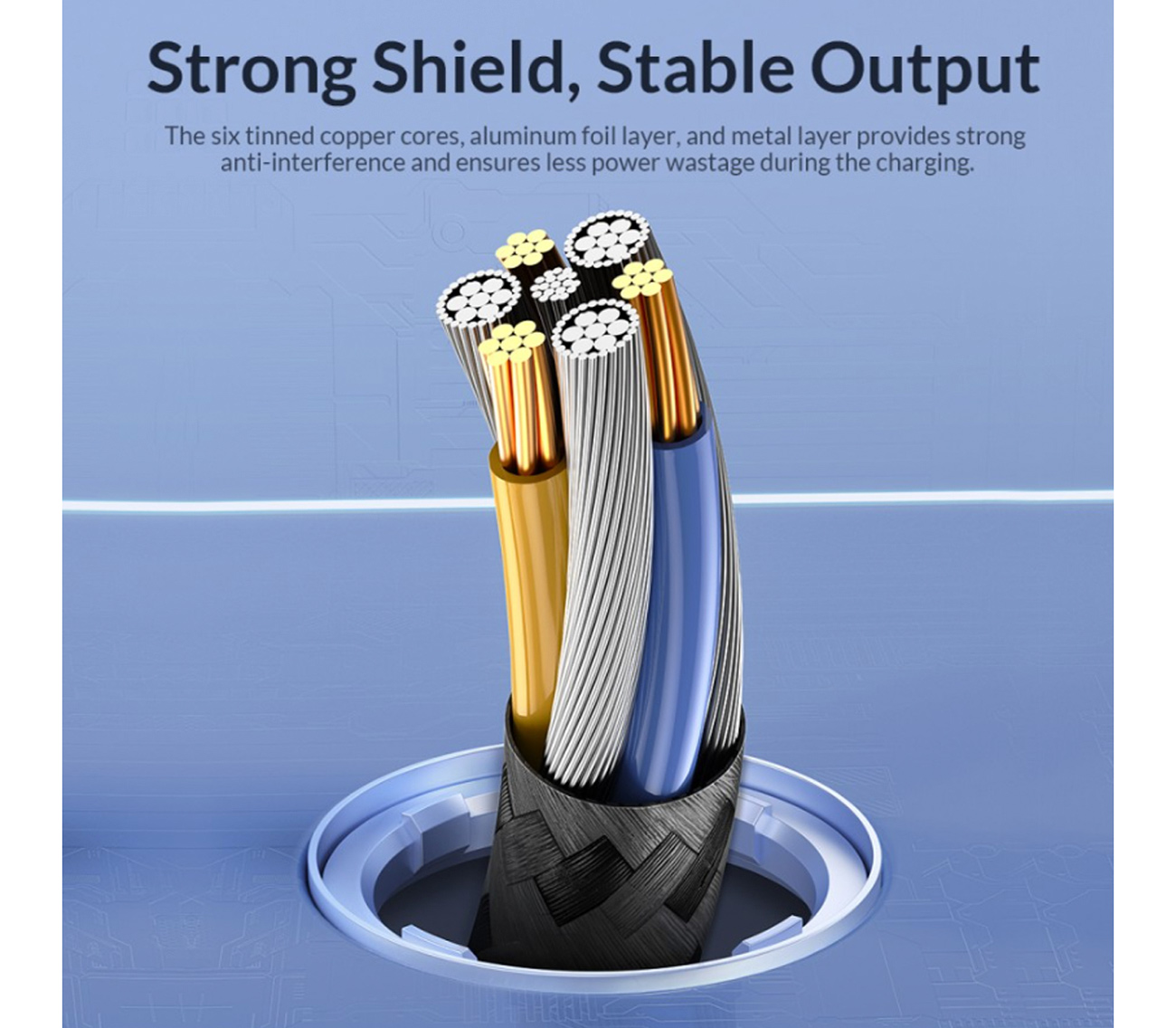 Кабель Orico GQA66-10, USB 2.0 Type-A / Type-C, 66 Вт, 1 м