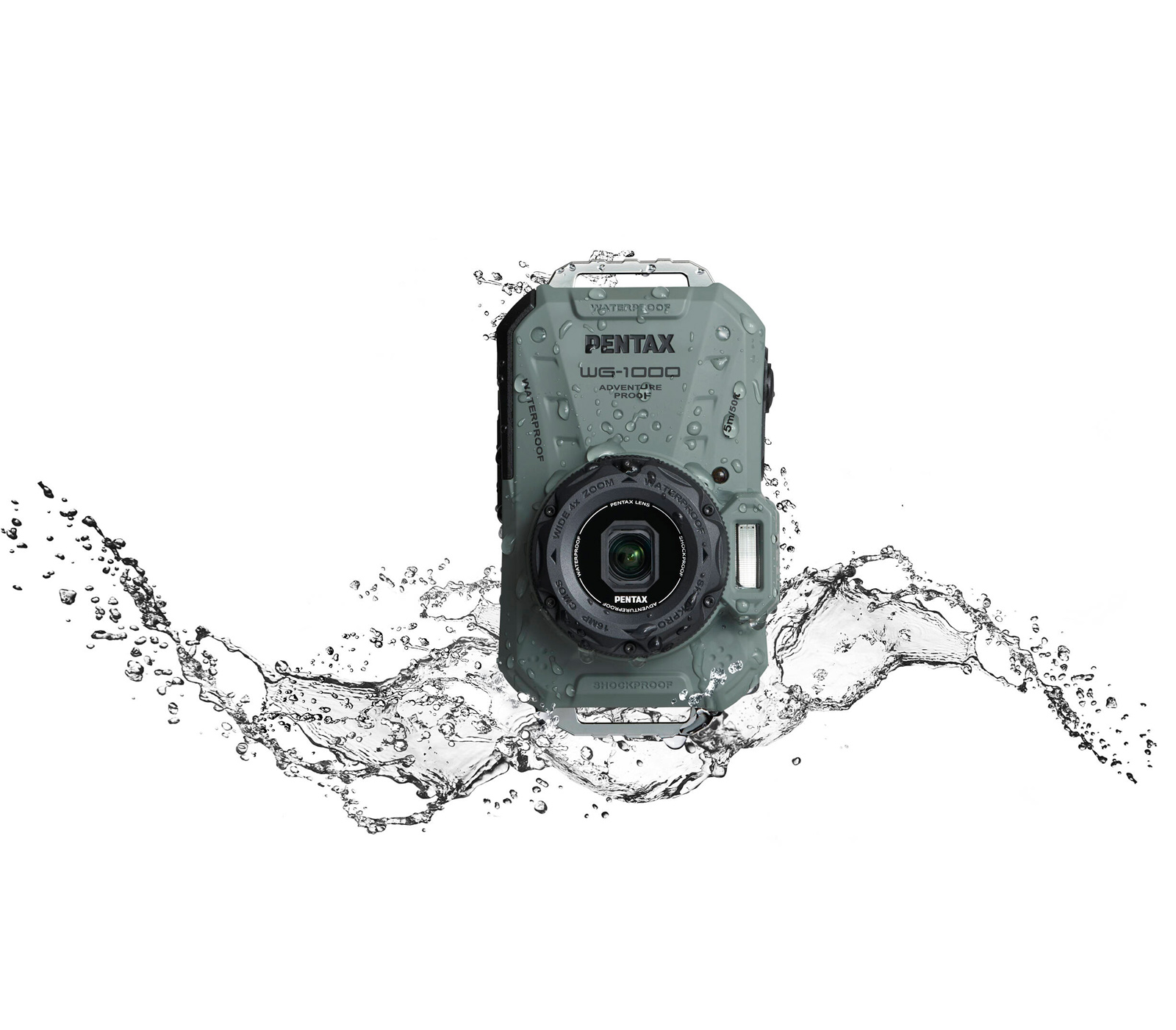 Компактный фотоаппарат Pentax WG-1000, оливковый