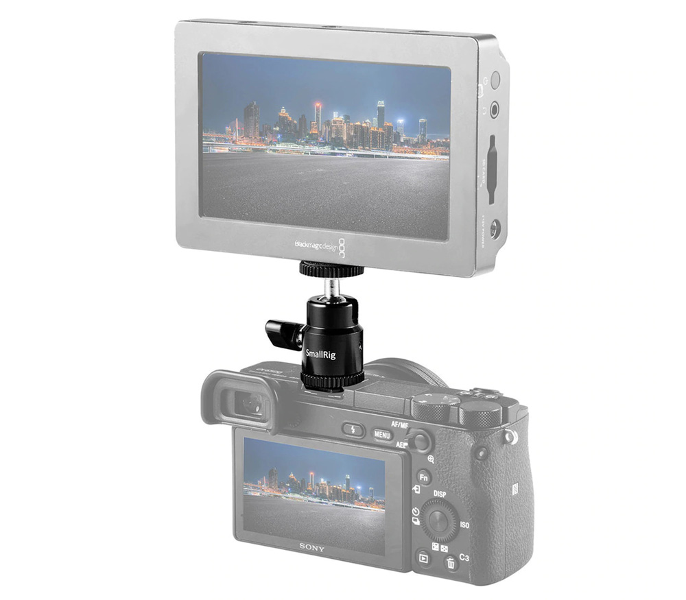 Шаровая головка SmallRig 761 с креплением в башмак (верхнее 1/4"-20)