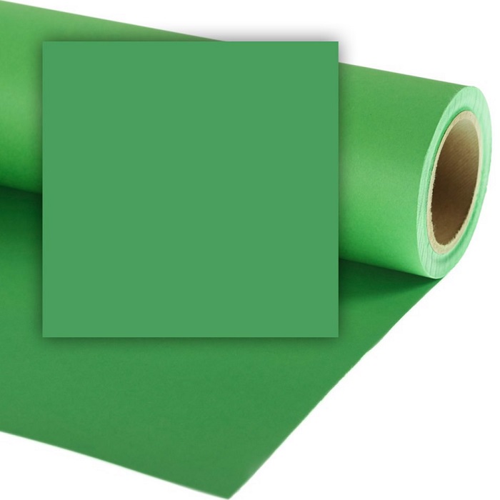 Фон VIBRANTONE 25 Greenscreen, бумажный, 1.35 x 11 м, зеленый
