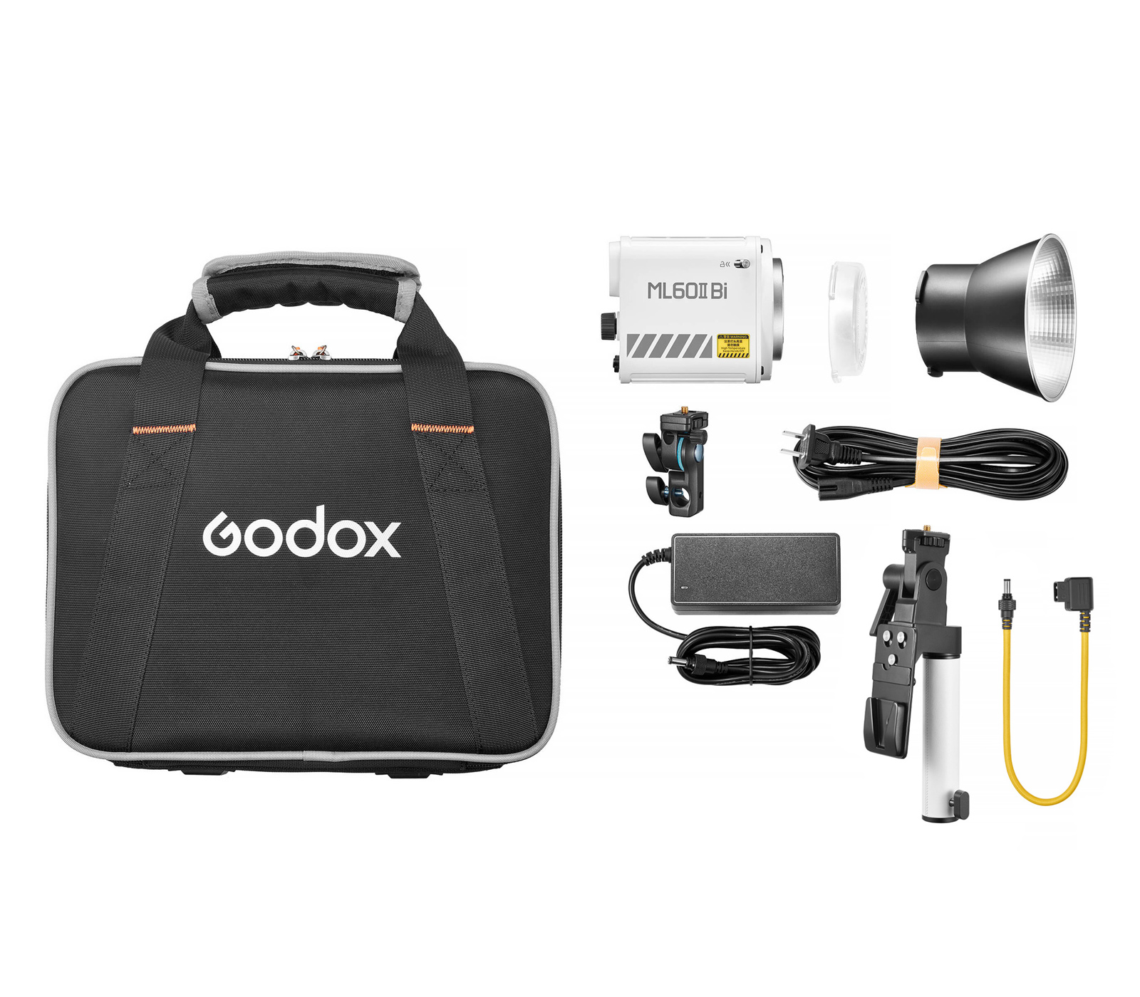 Осветитель Godox ML60II Bi Kit1, с ручкой AK-B01, 2800-6500K, 70 Вт