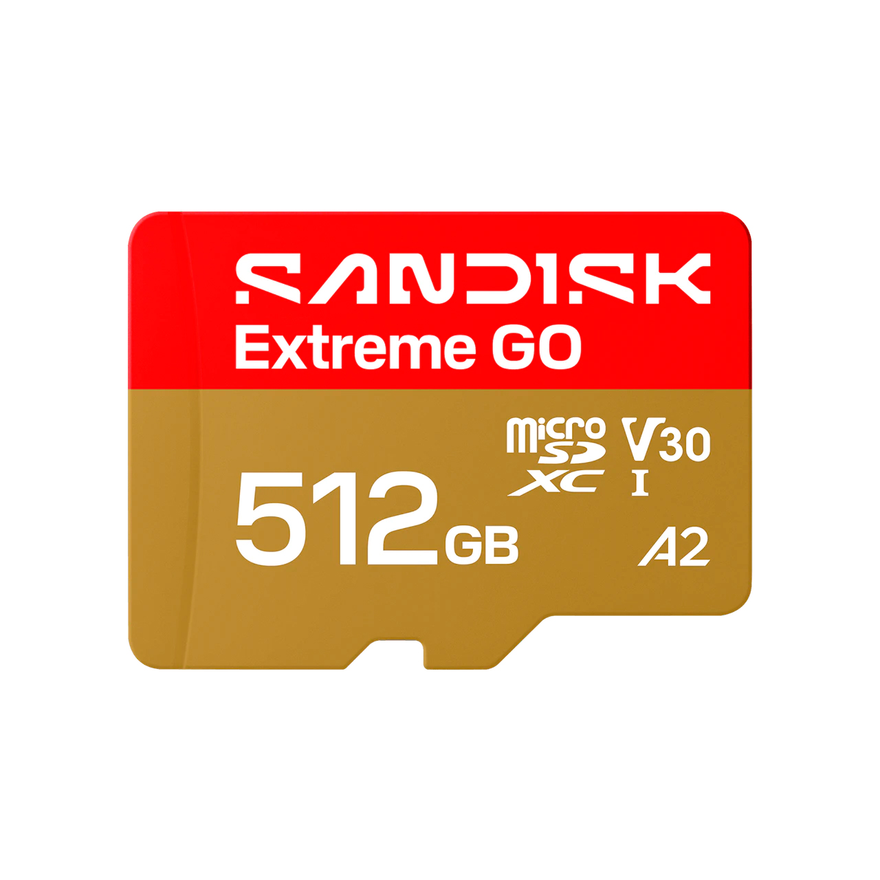 Карта памяти SanDisk MicroSDXC 512GB Extreme GO UHS-I V30 A2 240/160 МБ/с