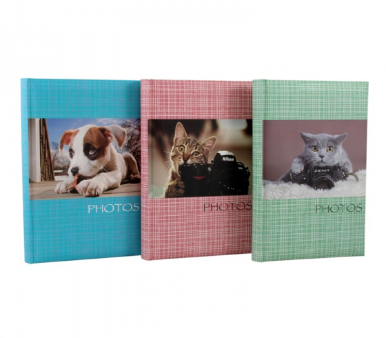 Фотоальбом Мирам elite 10x15 см 300 фото, "кошки и собаки" с кармашками