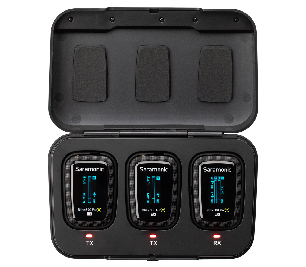 Беспроводная система Saramonic Blink500 ProX B2, TX+TX+RX, 2.4 ГГц, 3.5 мм TRS / TRRS