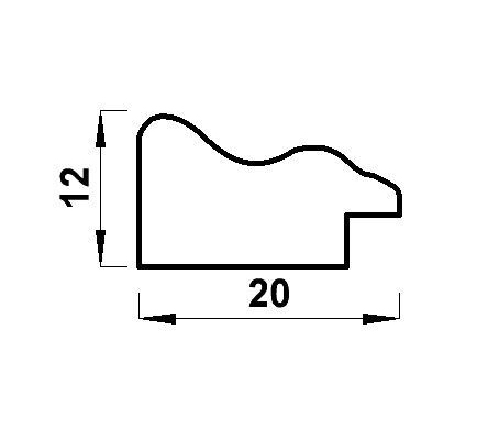 Фоторамка Мирам A4, 21х29.7 см, (640246-A4)