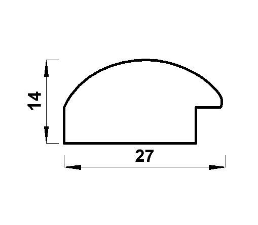 Фоторамка Мирам 30х40 см золотая (647211-15)