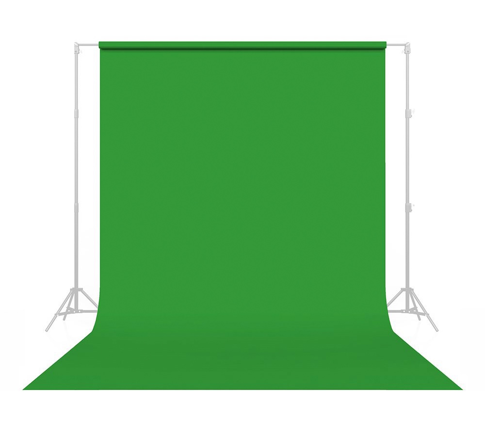 Фон Savage SA 46-12 Tech Green, бумажный, 2.7х11 м, зеленый хромакей