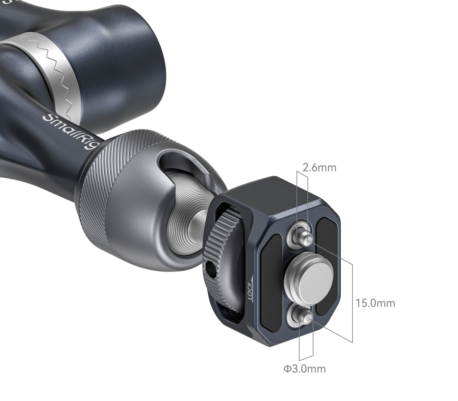 Шарнирный кронштейн SmallRig 4899 7" Rosette Magic Arm, винты ARRI 3/8", 17 см, до 3 кг