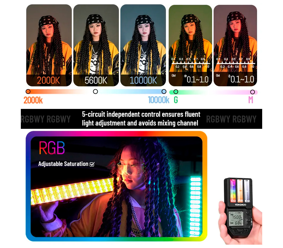 Осветитель Yongnuo YN360IV 2000-10000K, светодиодный, RGB, 24 Вт (уцененный)
