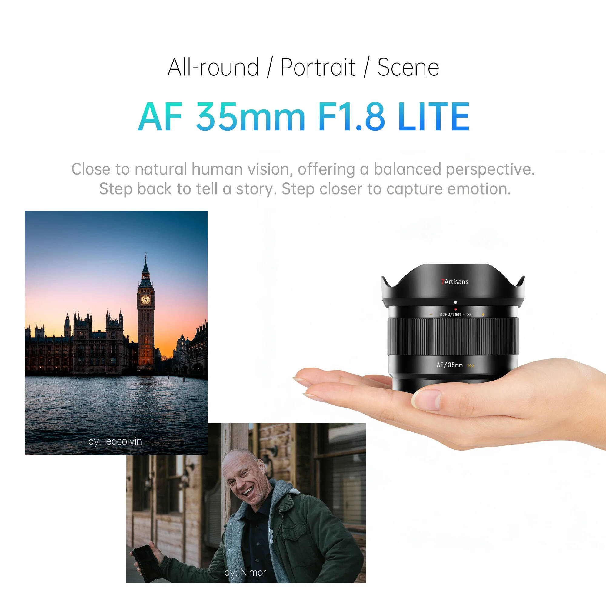 Объектив 7Artisans AF 35mm f/1.8 Lite для Fujifilm X-Mount