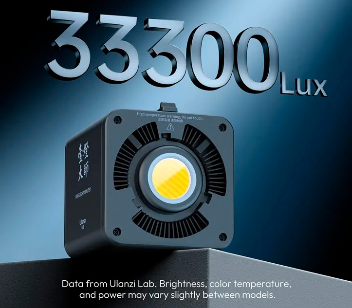 Осветитель Ulanzi ML100Bi 100W, 2700-6500К, 100 Вт, mini Bowens