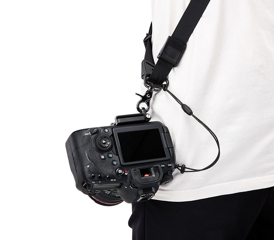 Ремень JJC NS-PRO1M, плечевой, с площадкой Arca-Swiss, микрофибра, черный