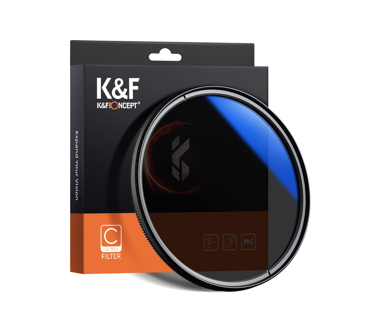 Светофильтр K&F Concept KU12 Classic Series HMC CPL, Blue Coated, 72 мм