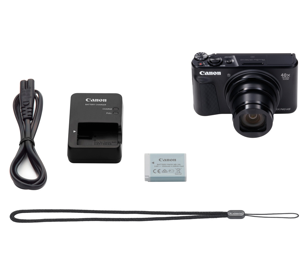 Компактный фотоаппарат Canon PowerShot SX740 HS, черный (уцененный)
