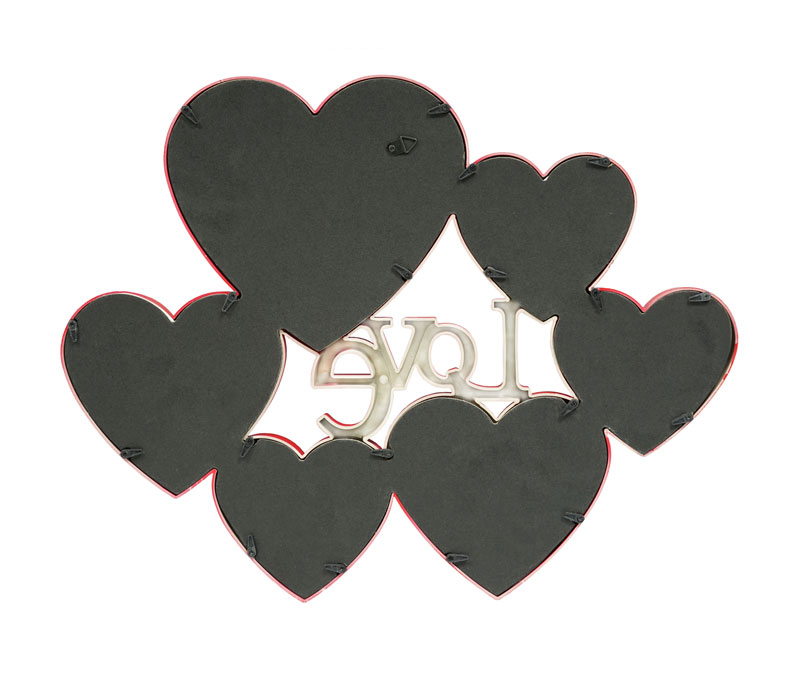 Мультирамка Fotografia на 6 фото (15х15 + 2х 13х13 + 3х 7.5х10 см) красная