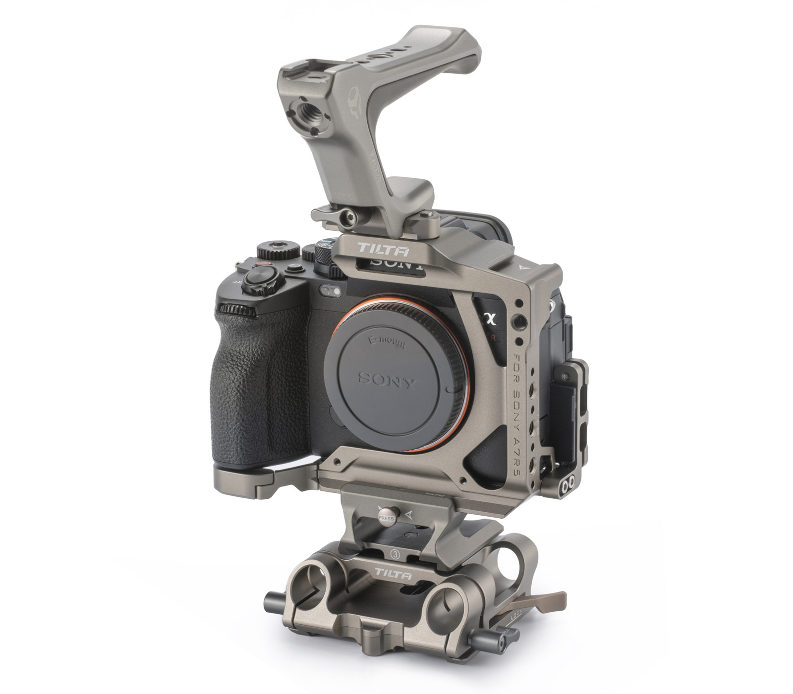Клетка Tilta Half Cage Pro Kit для Sony a7R V, титаново-серая
