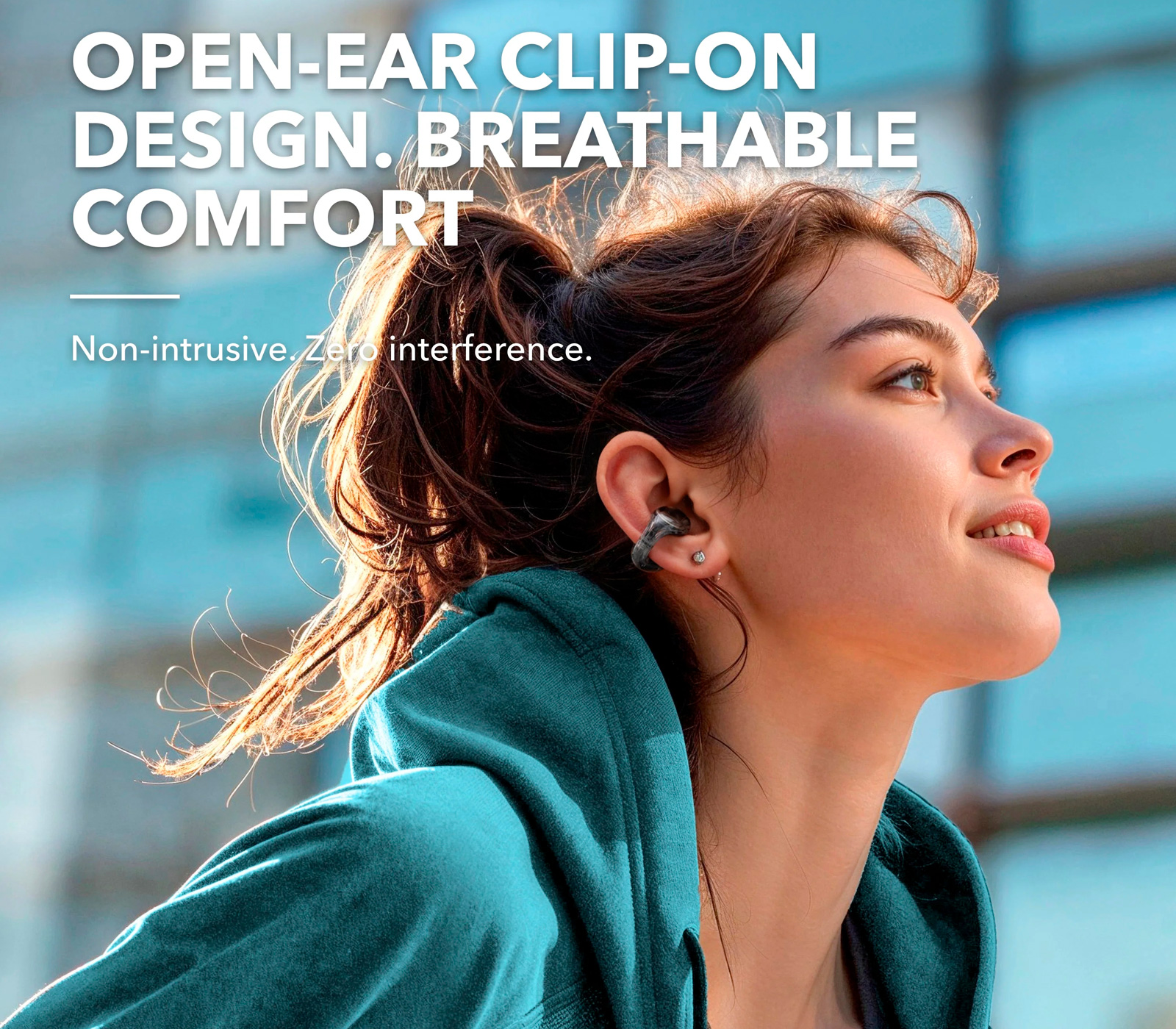 Беспроводные наушники Anker Soundcore C30i, открытого типа, черные