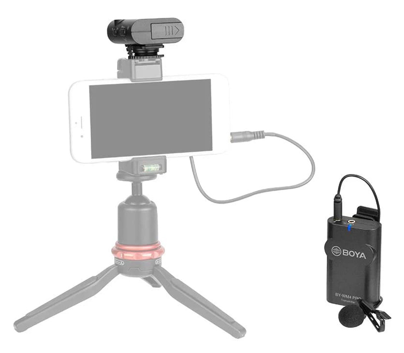 Беспроводная система Boya BY-WM4 Pro-К1, цифровая, 2.4 ГГц, 3.5 мм TRS + TRRS