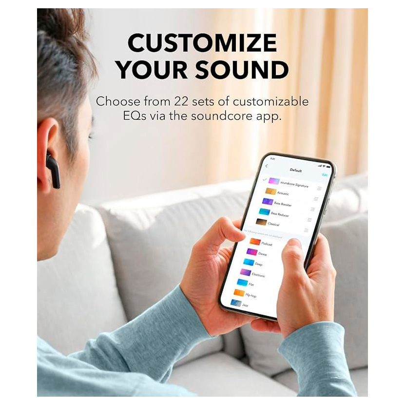 Беспроводные наушники Anker Soundcore K20i, открытого типа, черные