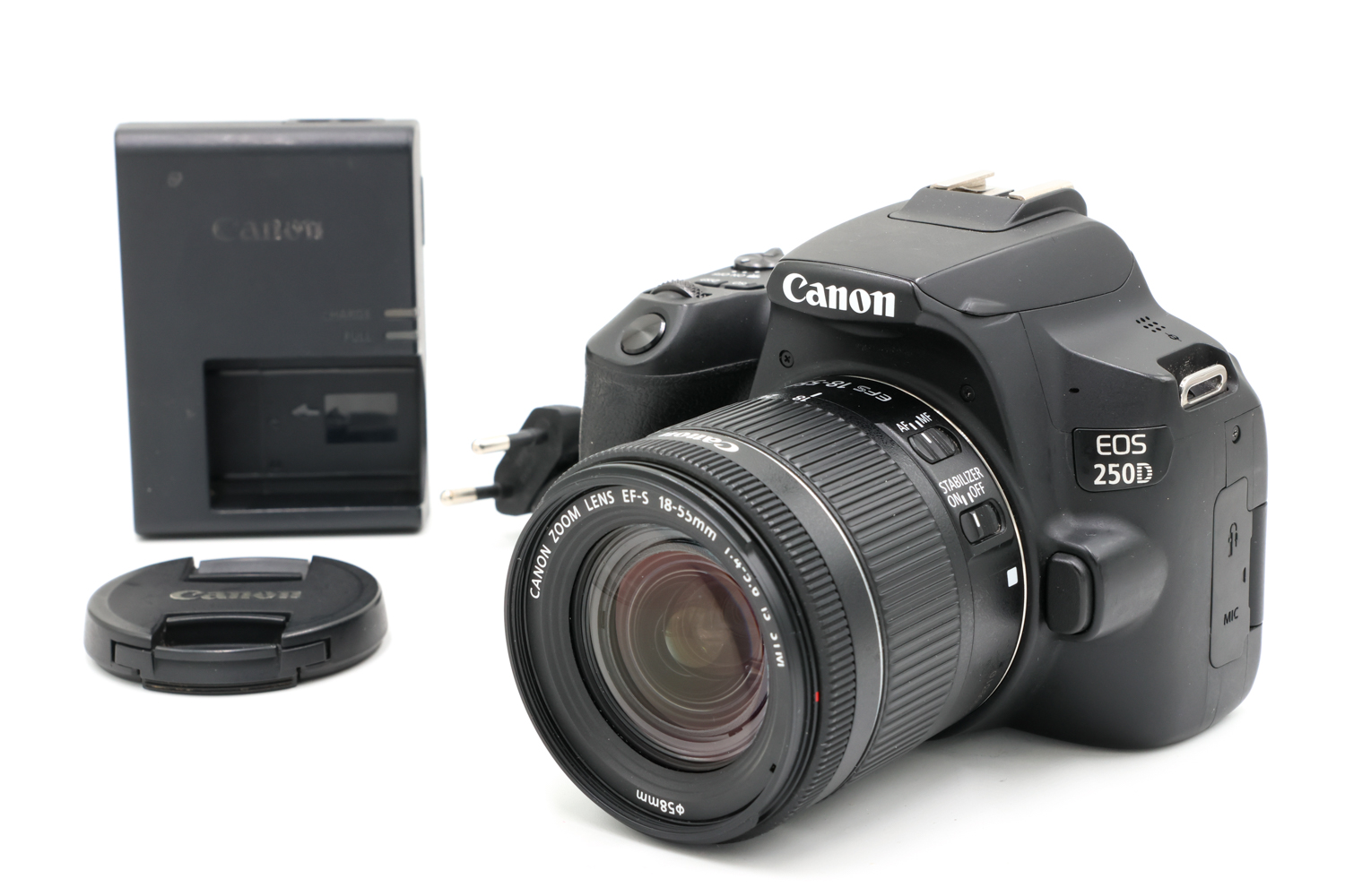 Зеркальный фотоаппарат Canon EOS 250D Kit 18-55mm IS (состояние 5-) (б/у)