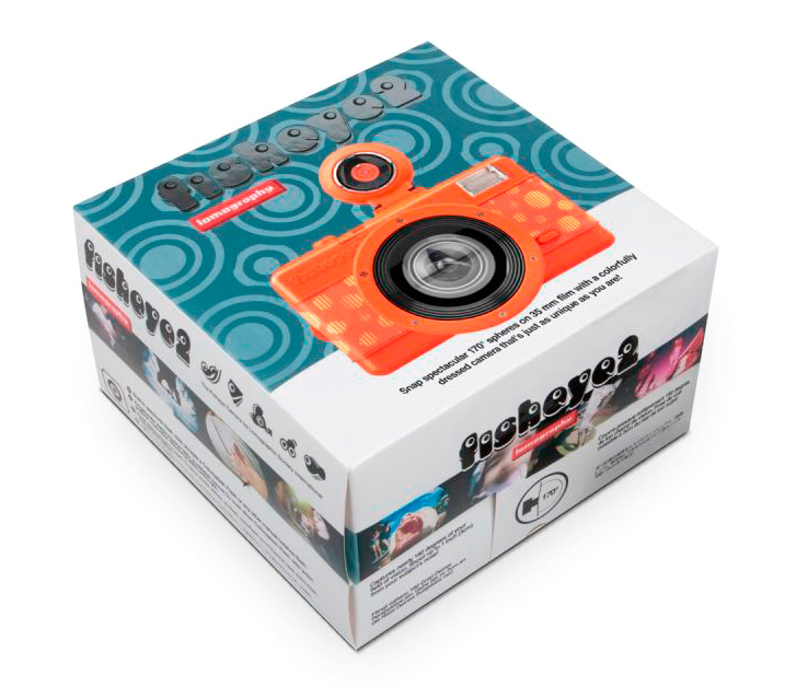 Пленочный фотоаппарат Lomography Fisheye2 Camera Papaya Pop