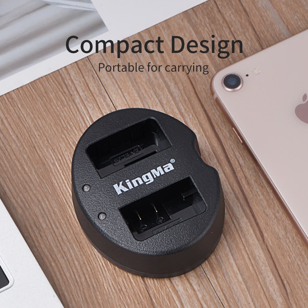 Зарядное устройство Kingma BM015-ENEL25 для 2х EN-EL25, USB