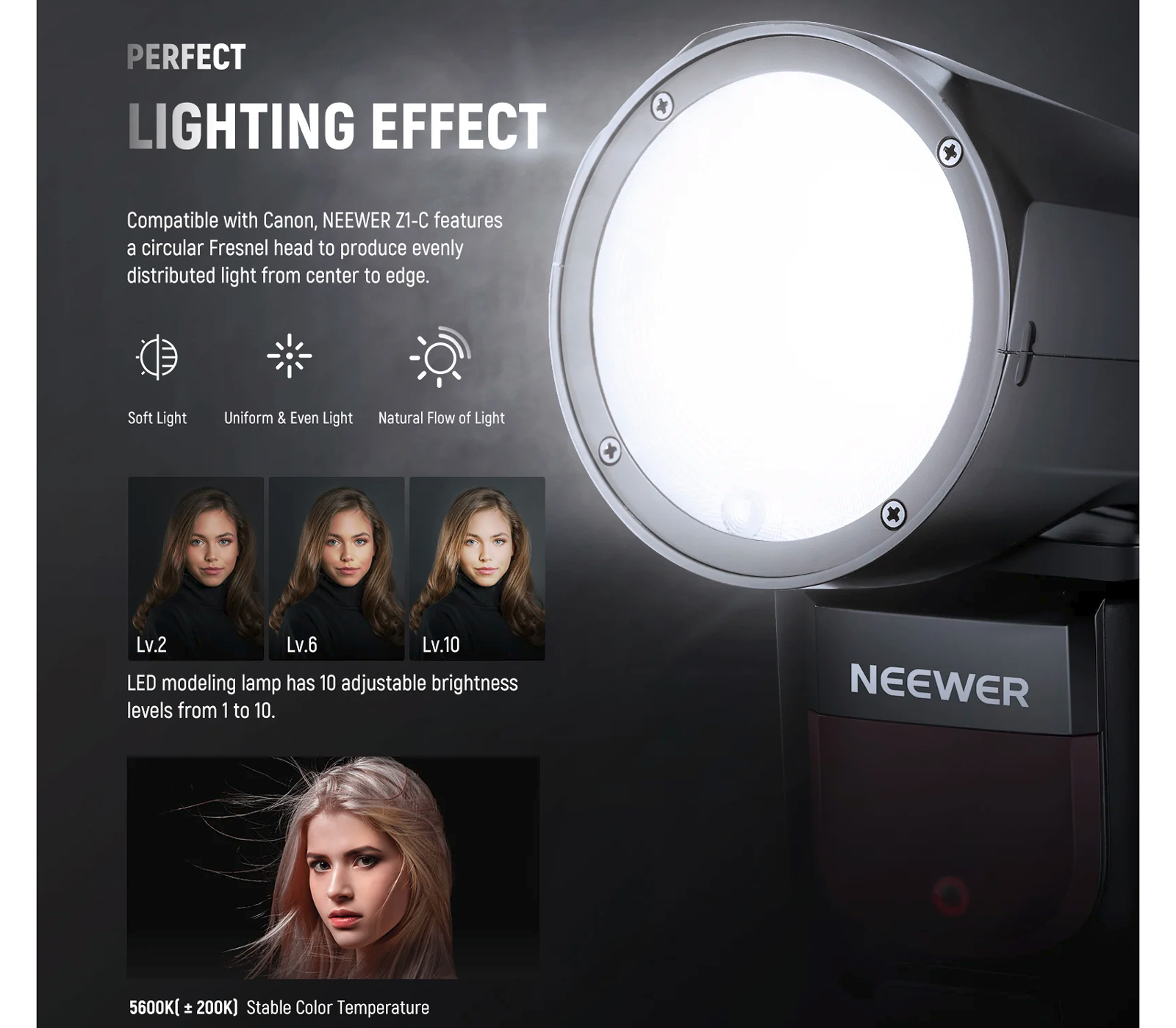 Вспышка Neewer Z1-C TTL для Canon