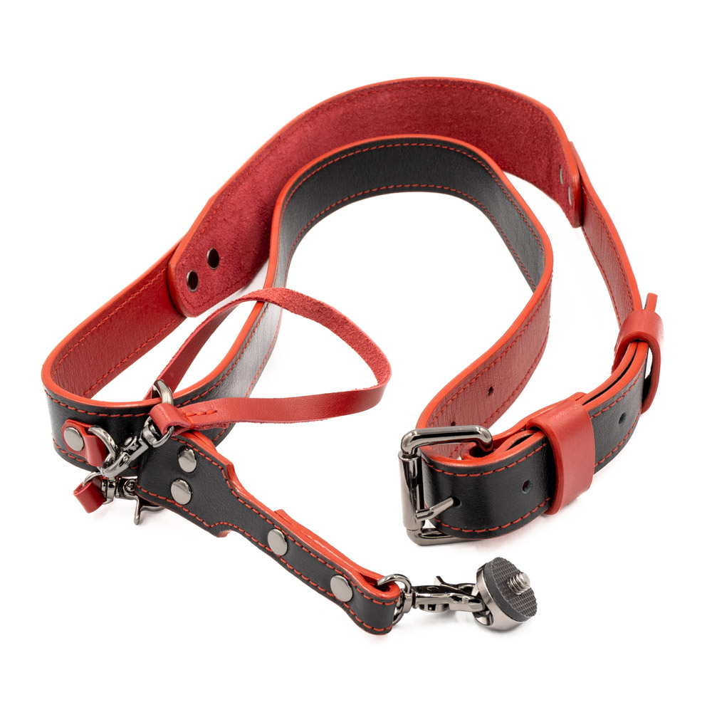 Разгрузка Kornet для камеры, кожаная, черный\красный (состояние New) (б/у)