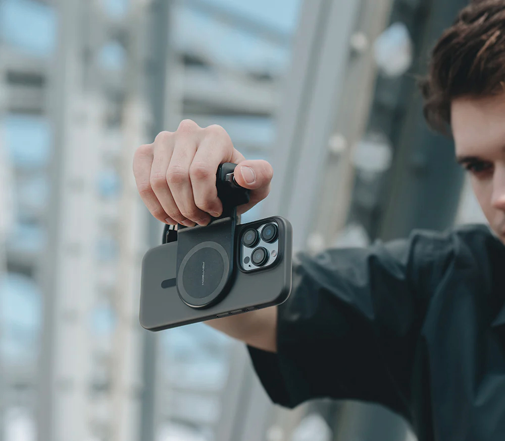 Держатель для телефона PGYTECH MagCam Phone Grip, магнитный, с кнопкой спуска, цвет: Classic Black