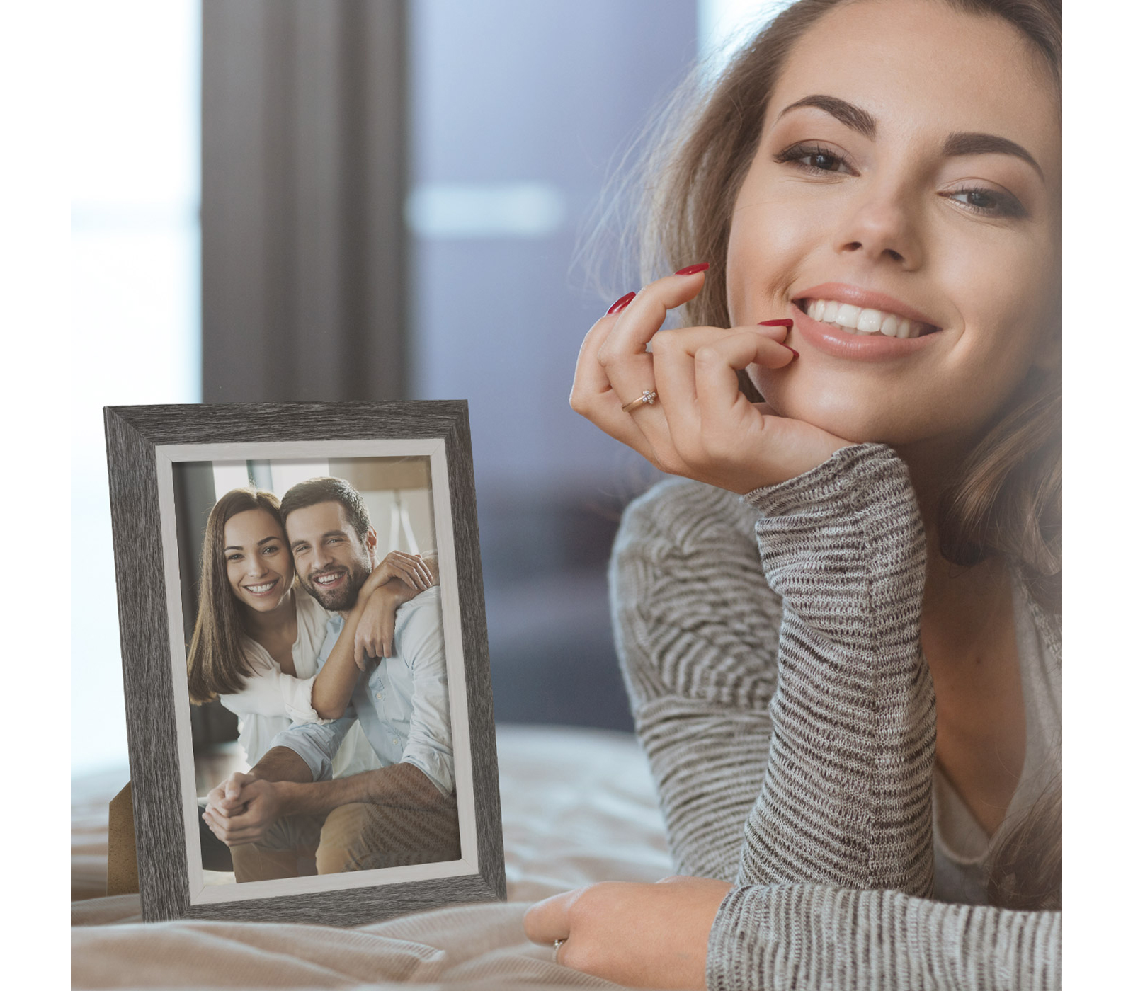 Фоторамка ZEP 13x18 см, NT575G ADLER GREY