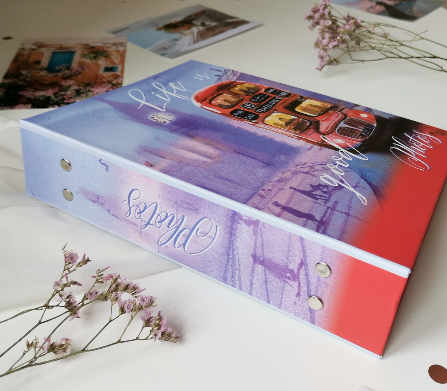 Фотоальбом Полином 10х15 см 200 фото, watercolor travel Лондон