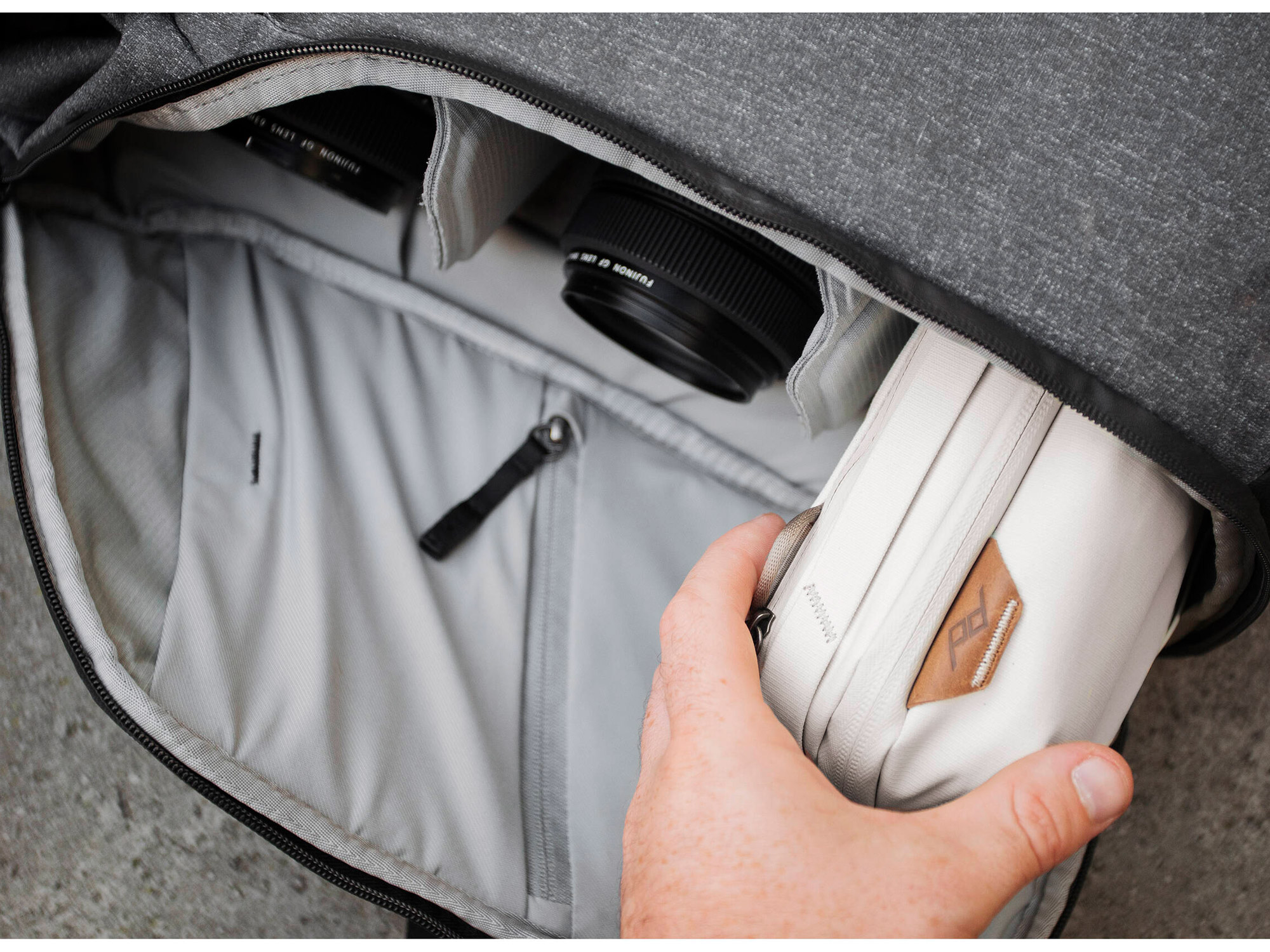 Чехол-органайзер Peak Design Tech Pouch v3, цвет Bone, белый