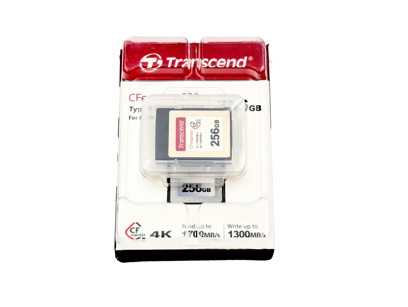 Карта памяти Transcend CFexpress Type B 256GB CFE820 (R1700/W1300) (состояние 5) (б/у)