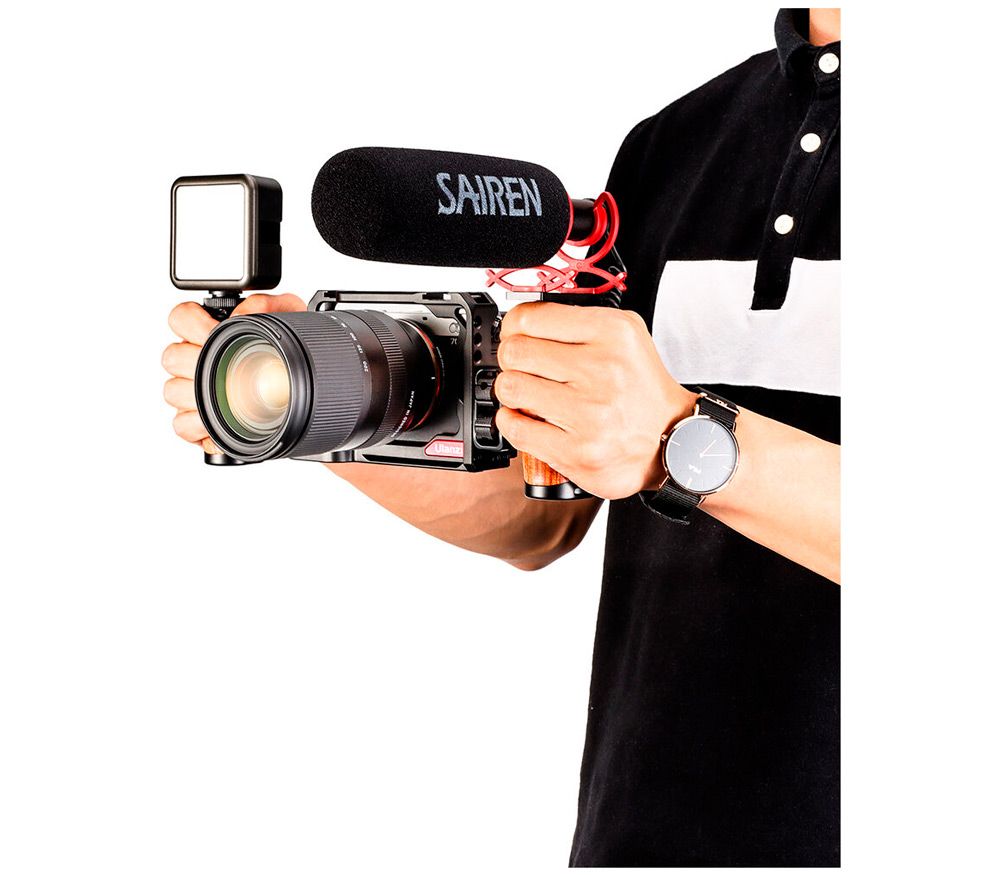 Ручка Ulanzi UURig R075, Universal Wooden Side, боковая, деревянная, на 2 винта 1/4"