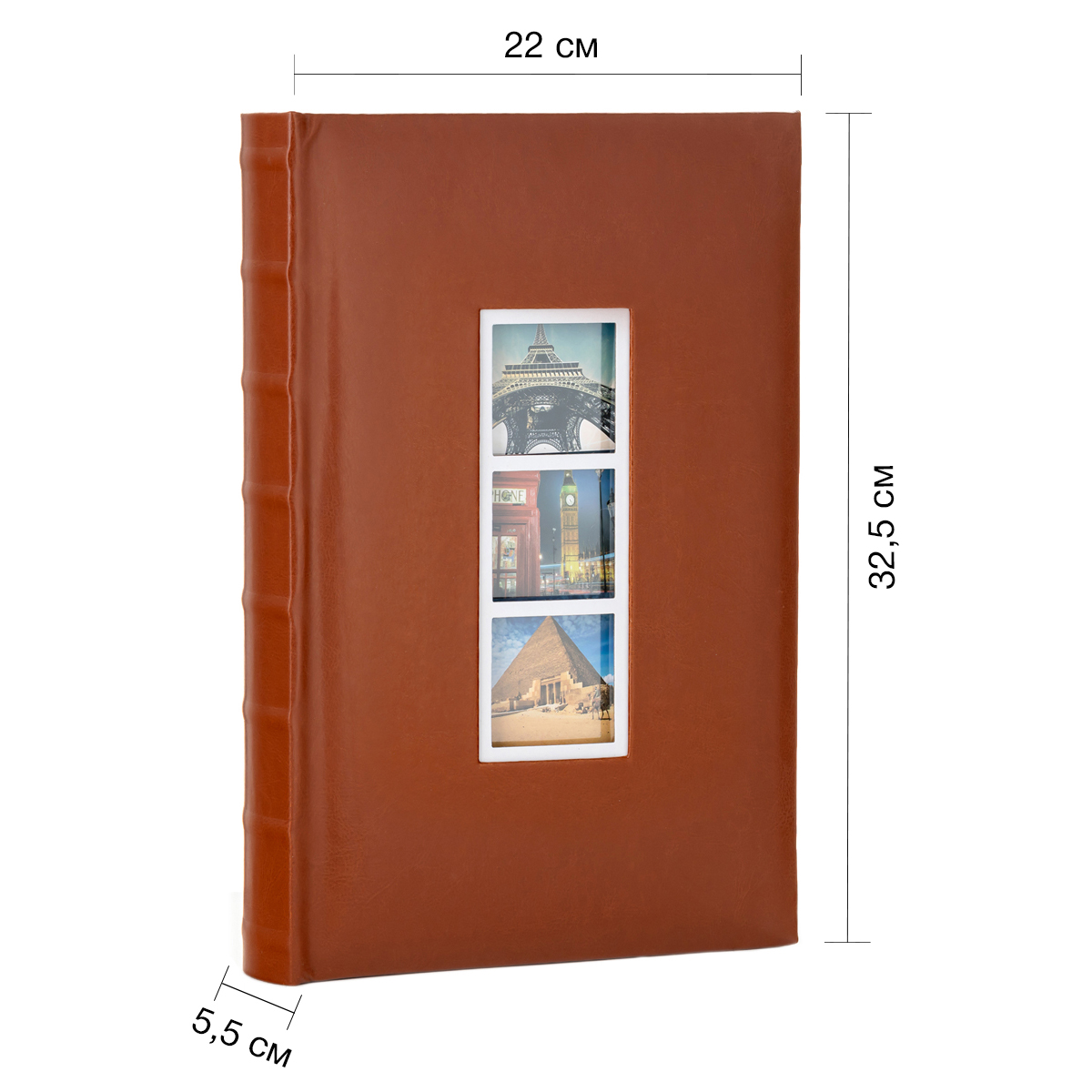 Фотоальбом Fotografia 10x15 см 300 фото, книжный переплет, «Классика», FA-EBBM300-802