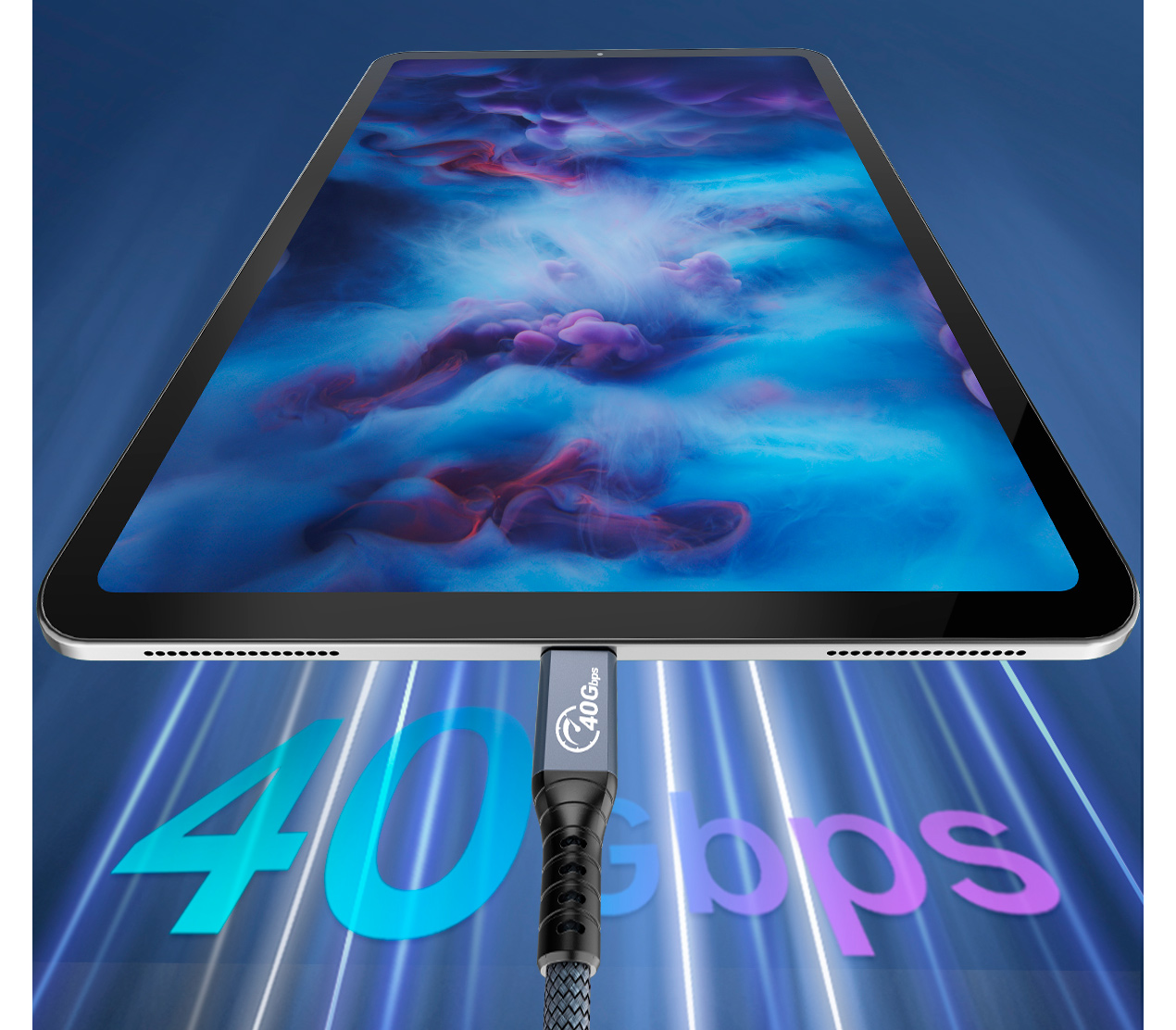 Кабель Orico TBZ4-08, USB4 / Thunderbolt 4, 40 Гбит/с, 0.8 м