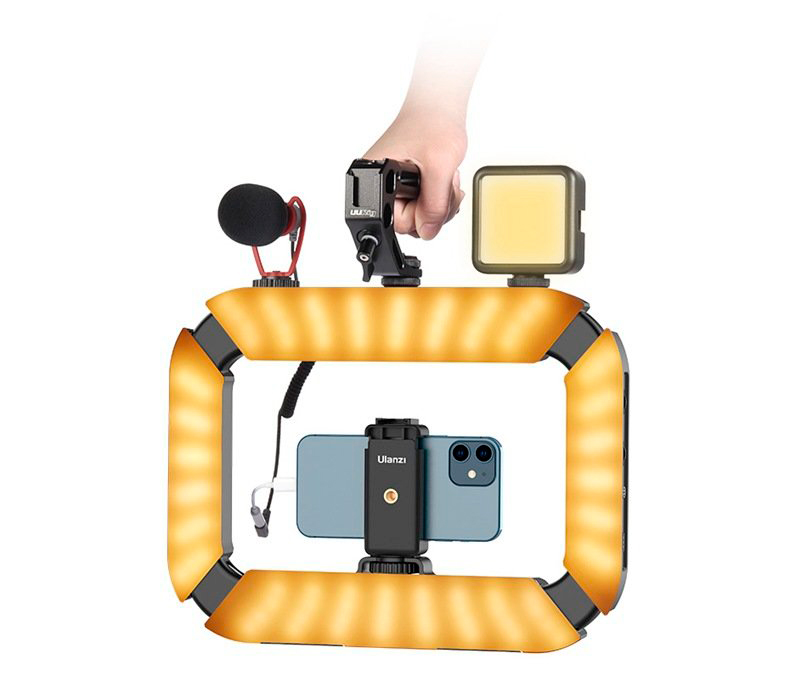 Осветитель кольцевой Ulanzi U200 Ring Light Video Rig, светодиодный, 2500K-8500K, 20 Вт